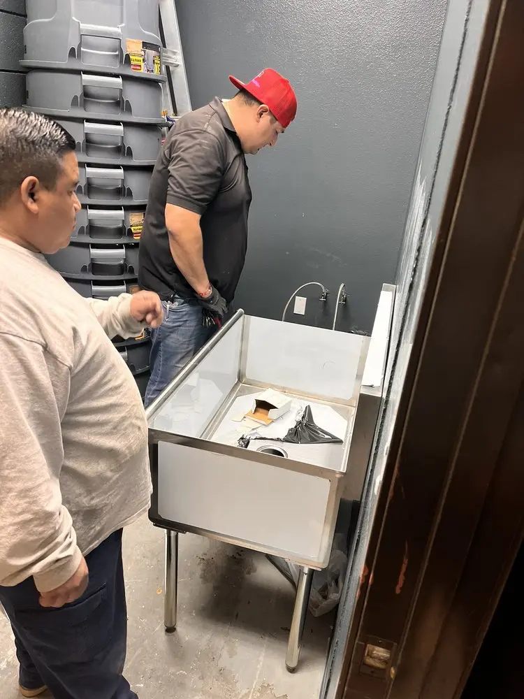 Commercial plumbing and sink installation in Lake Worth